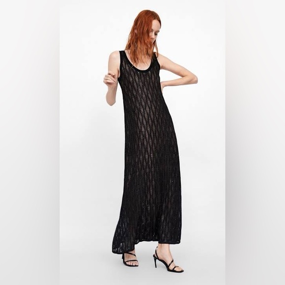 Zara Dresses & Skirts - Zara limited edition beaded maxi dress NWT